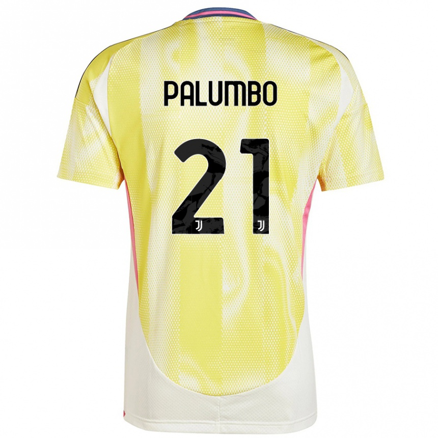 Kinder Fußball Martin Palumbo #21 Solargelb Auswärtstrikot Trikot 2024/25 T-Shirt Luxemburg