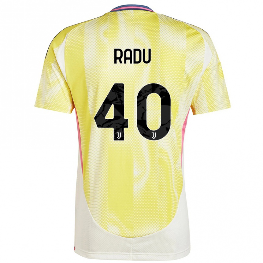 Kinder Fußball Riccardo Radu #40 Solargelb Auswärtstrikot Trikot 2024/25 T-Shirt Luxemburg