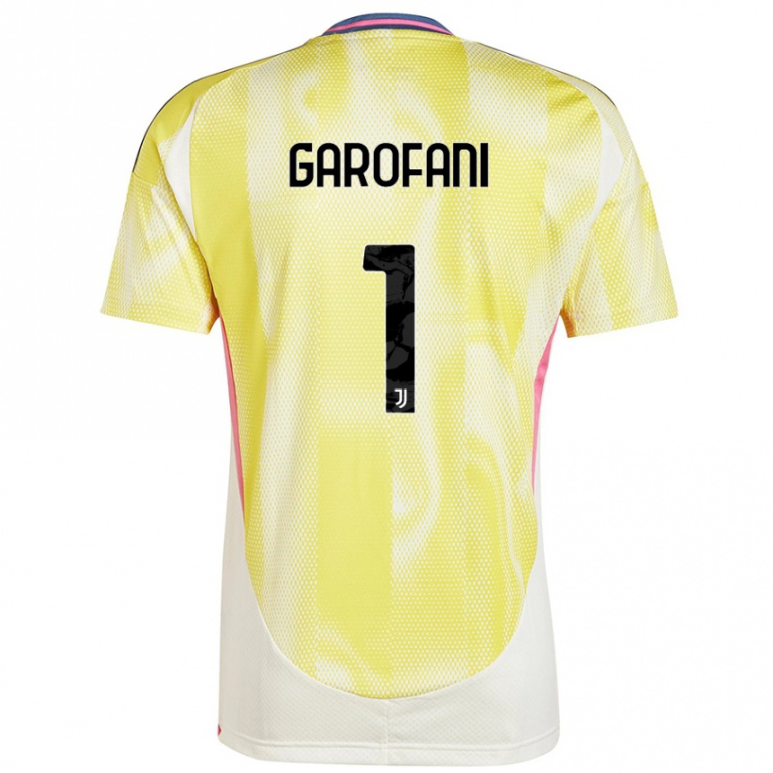 Kinder Fußball Giovanni Garofani #1 Solargelb Auswärtstrikot Trikot 2024/25 T-Shirt Luxemburg