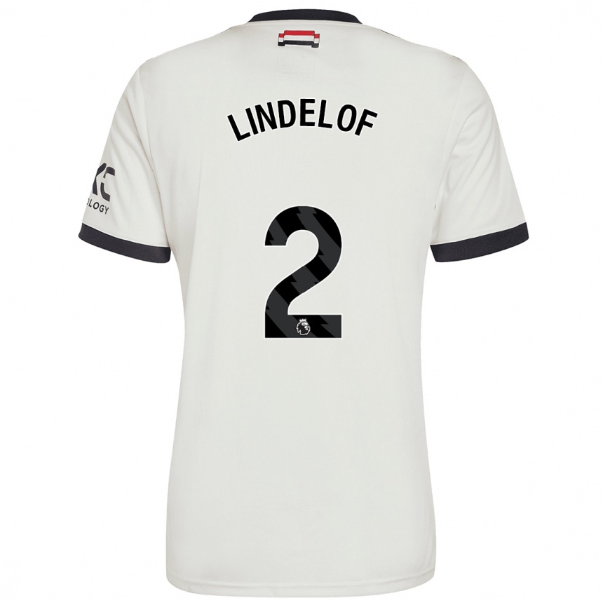 Kinder Fußball Victor Lindelof #2 Cremeweiß Ausweichtrikot Trikot 2024/25 T-Shirt Luxemburg