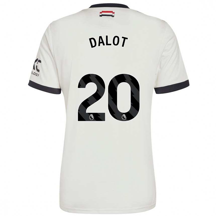 Kinder Fußball Diogo Dalot #20 Cremeweiß Ausweichtrikot Trikot 2024/25 T-Shirt Luxemburg