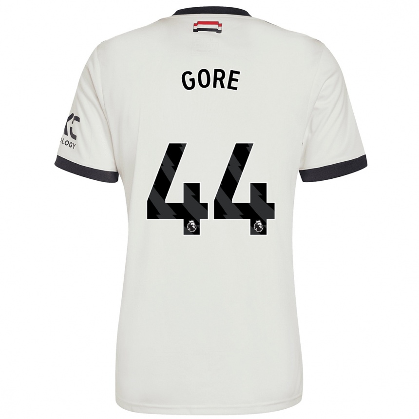 Kinder Fußball Daniel Gore #44 Cremeweiß Ausweichtrikot Trikot 2024/25 T-Shirt Luxemburg