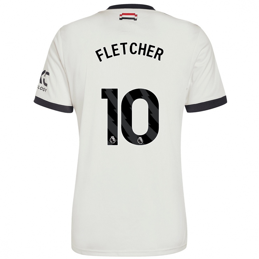 Kinder Fußball Jack Fletcher #10 Cremeweiß Ausweichtrikot Trikot 2024/25 T-Shirt Luxemburg