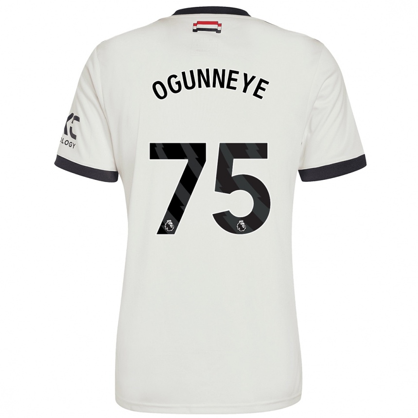 Kinder Fußball Habeeb Ogunneye #75 Cremeweiß Ausweichtrikot Trikot 2024/25 T-Shirt Luxemburg