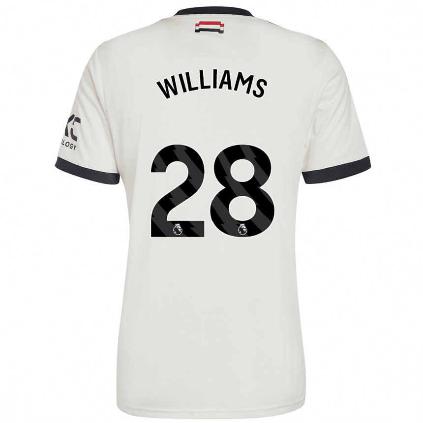 Kinder Fußball Rachel Williams #28 Cremeweiß Ausweichtrikot Trikot 2024/25 T-Shirt Luxemburg