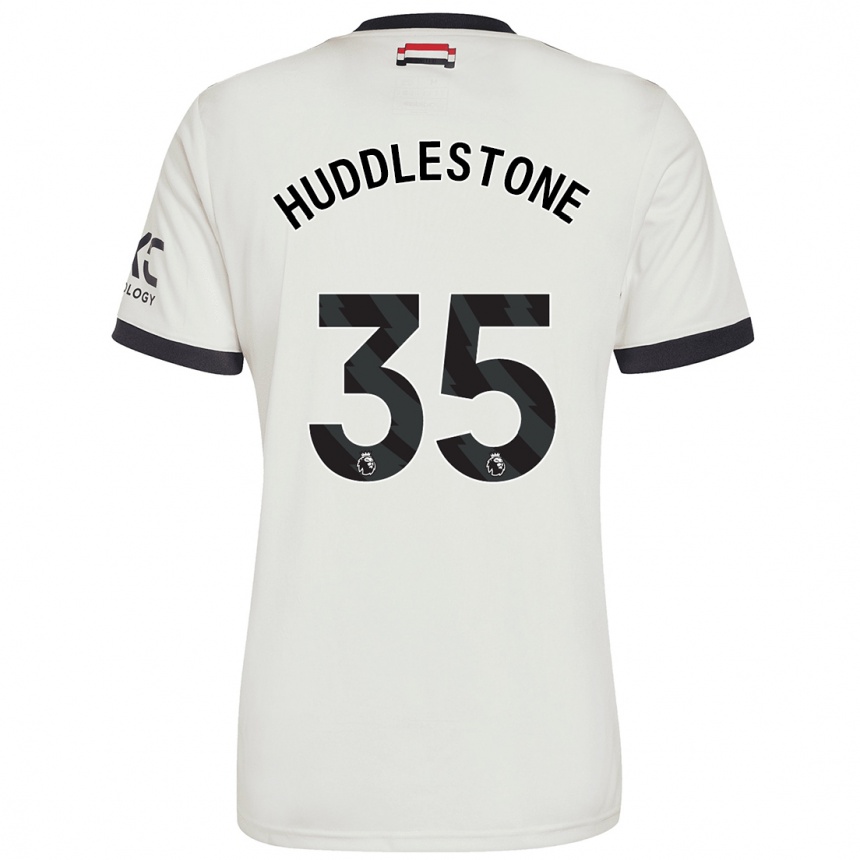 Kinder Fußball Tom Huddlestone #35 Cremeweiß Ausweichtrikot Trikot 2024/25 T-Shirt Luxemburg