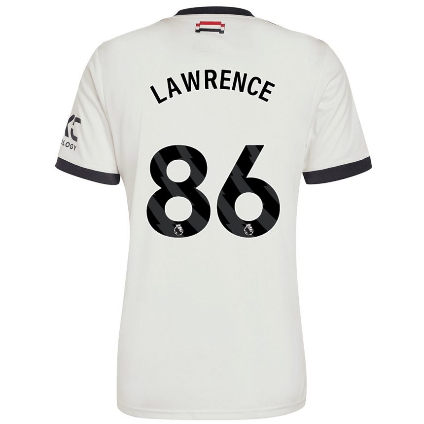 Kinder Fußball Marcus Lawrence #86 Cremeweiß Ausweichtrikot Trikot 2024/25 T-Shirt Luxemburg