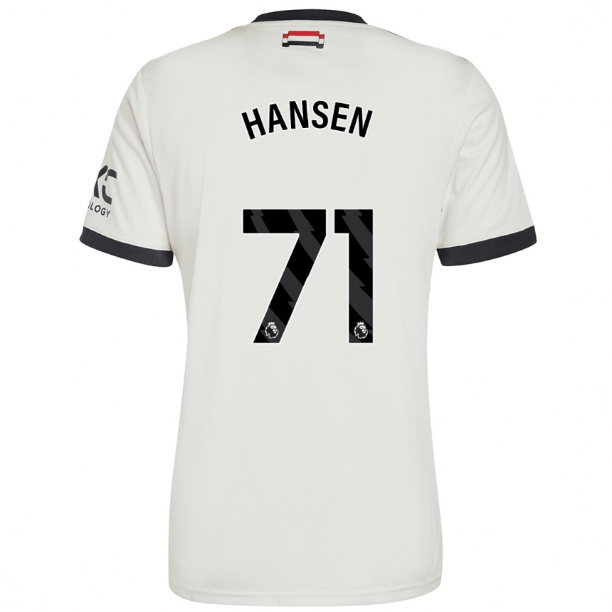 Kinder Fußball Isak Hansen-Aaroen #71 Cremeweiß Ausweichtrikot Trikot 2024/25 T-Shirt Luxemburg