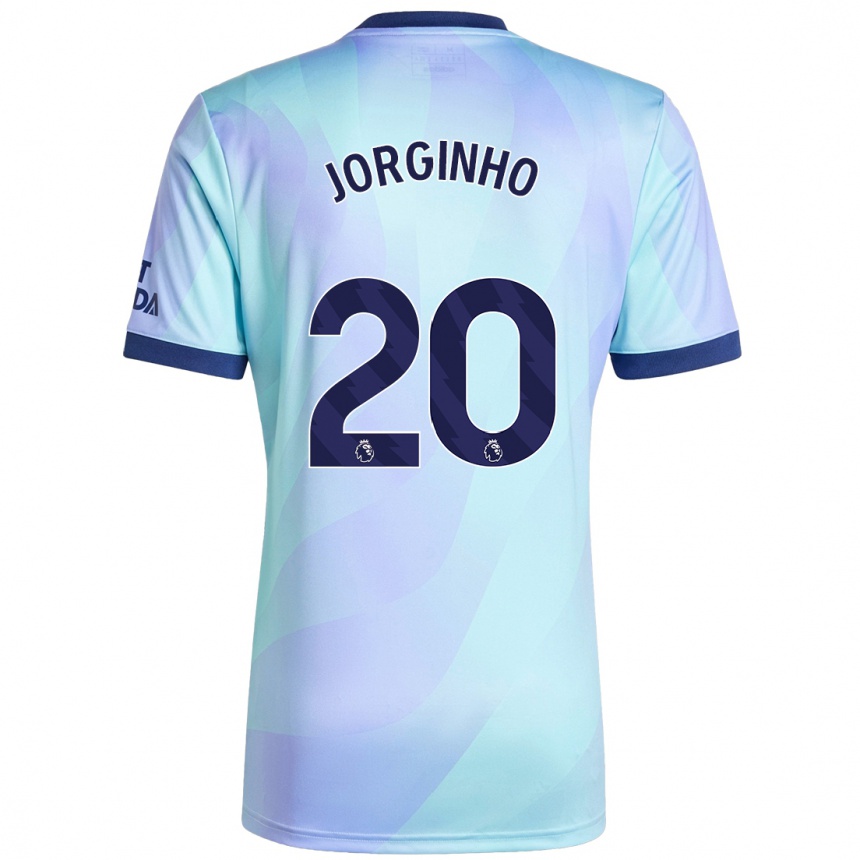 Kinder Fußball Jorginho #20 Aquamarin Ausweichtrikot Trikot 2024/25 T-Shirt Luxemburg