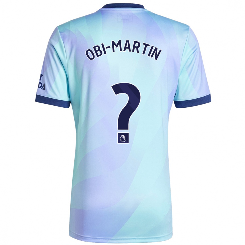 Kinder Fußball Chido Obi-Martin #0 Aquamarin Ausweichtrikot Trikot 2024/25 T-Shirt Luxemburg