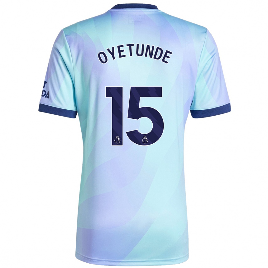 Kinder Fußball Daniel Oyetunde #15 Aquamarin Ausweichtrikot Trikot 2024/25 T-Shirt Luxemburg