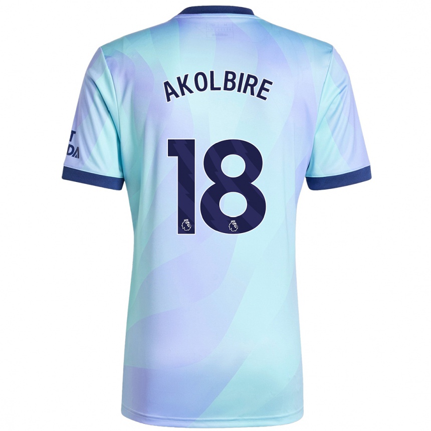 Kinder Fußball Bless Akolbire #18 Aquamarin Ausweichtrikot Trikot 2024/25 T-Shirt Luxemburg