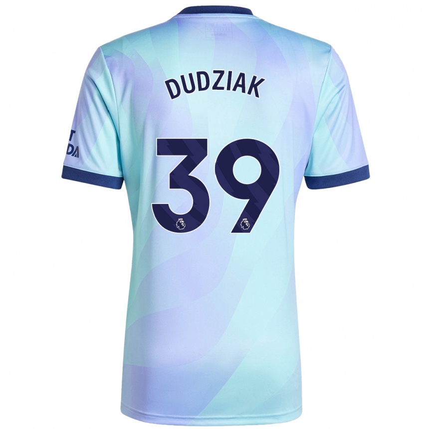 Kinder Fußball Harrison Dudziak #39 Aquamarin Ausweichtrikot Trikot 2024/25 T-Shirt Luxemburg