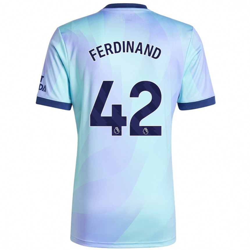 Kinder Fußball Seb Ferdinand #42 Aquamarin Ausweichtrikot Trikot 2024/25 T-Shirt Luxemburg