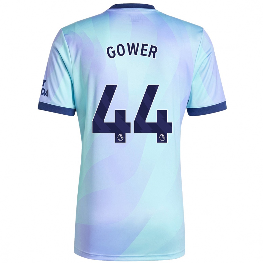 Kinder Fußball Jimi Gower #44 Aquamarin Ausweichtrikot Trikot 2024/25 T-Shirt Luxemburg