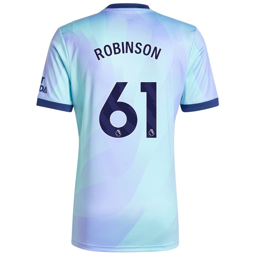 Kinder Fußball Josh Robinson #61 Aquamarin Ausweichtrikot Trikot 2024/25 T-Shirt Luxemburg