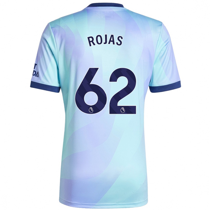 Kinder Fußball Alexei Rojas #62 Aquamarin Ausweichtrikot Trikot 2024/25 T-Shirt Luxemburg