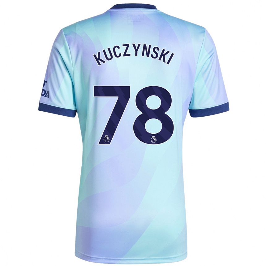 Kinder Fußball Max Kuczynski #78 Aquamarin Ausweichtrikot Trikot 2024/25 T-Shirt Luxemburg