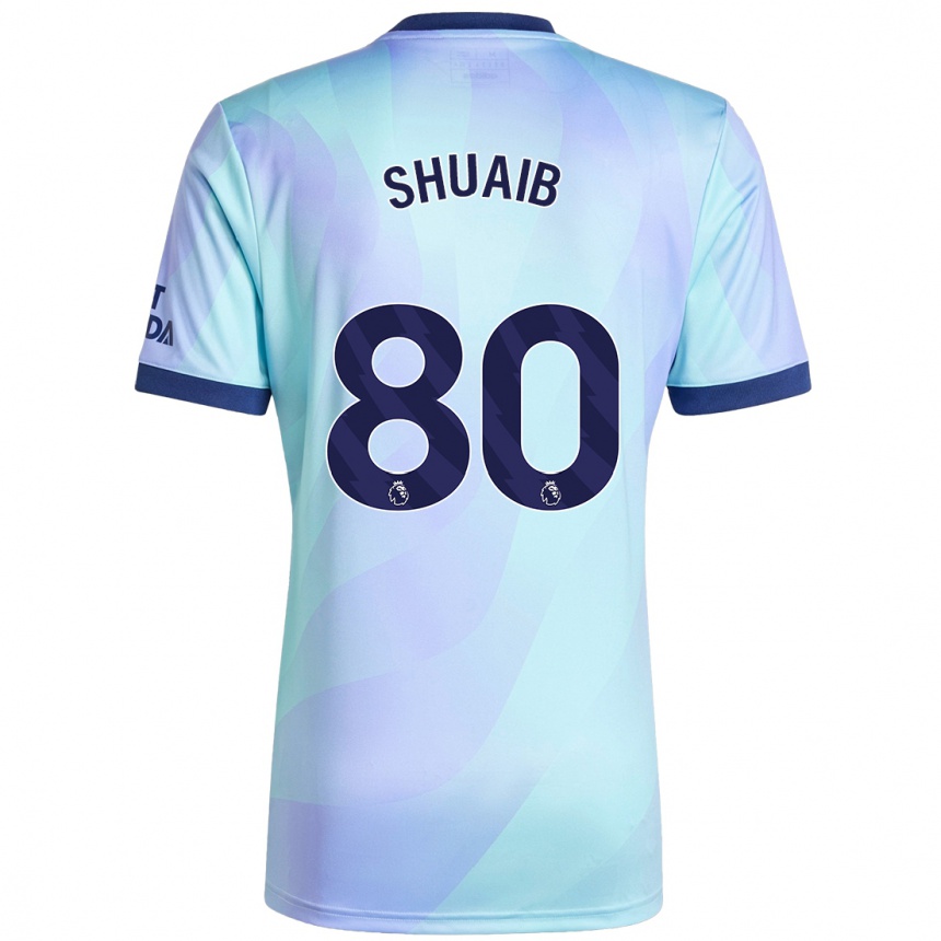 Kinder Fußball Zac Shuaib #80 Aquamarin Ausweichtrikot Trikot 2024/25 T-Shirt Luxemburg