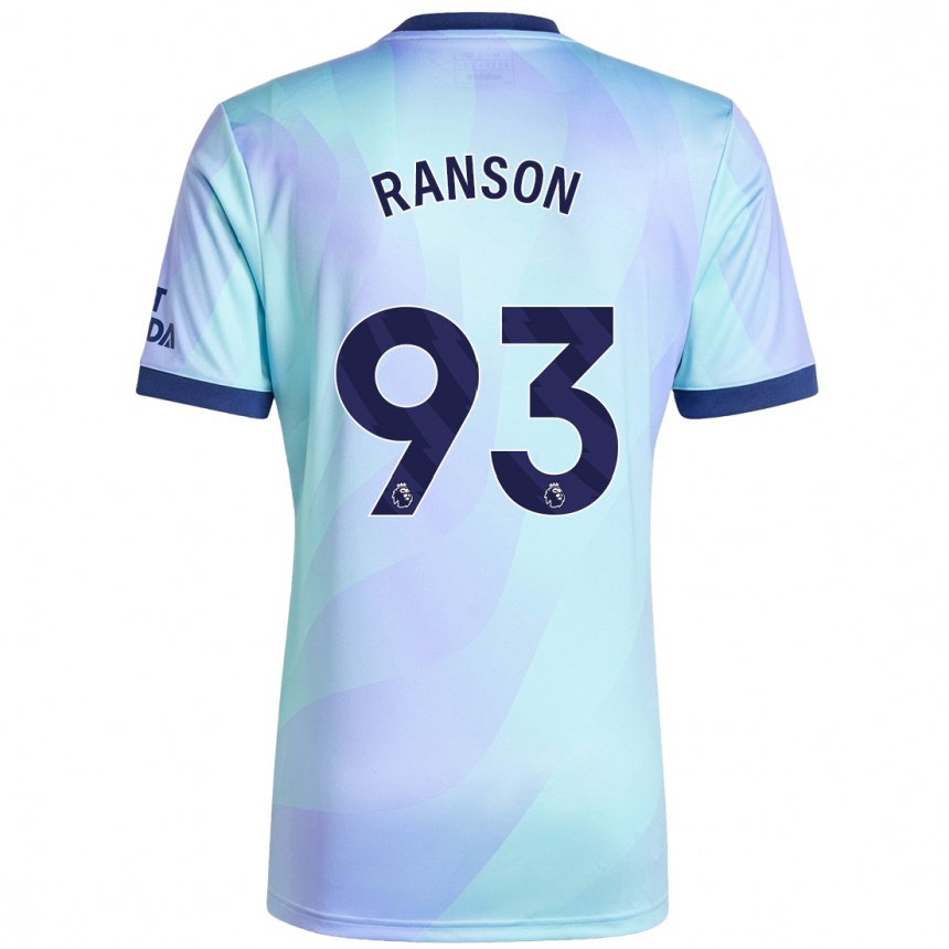 Kinder Fußball Khari Ranson #93 Aquamarin Ausweichtrikot Trikot 2024/25 T-Shirt Luxemburg