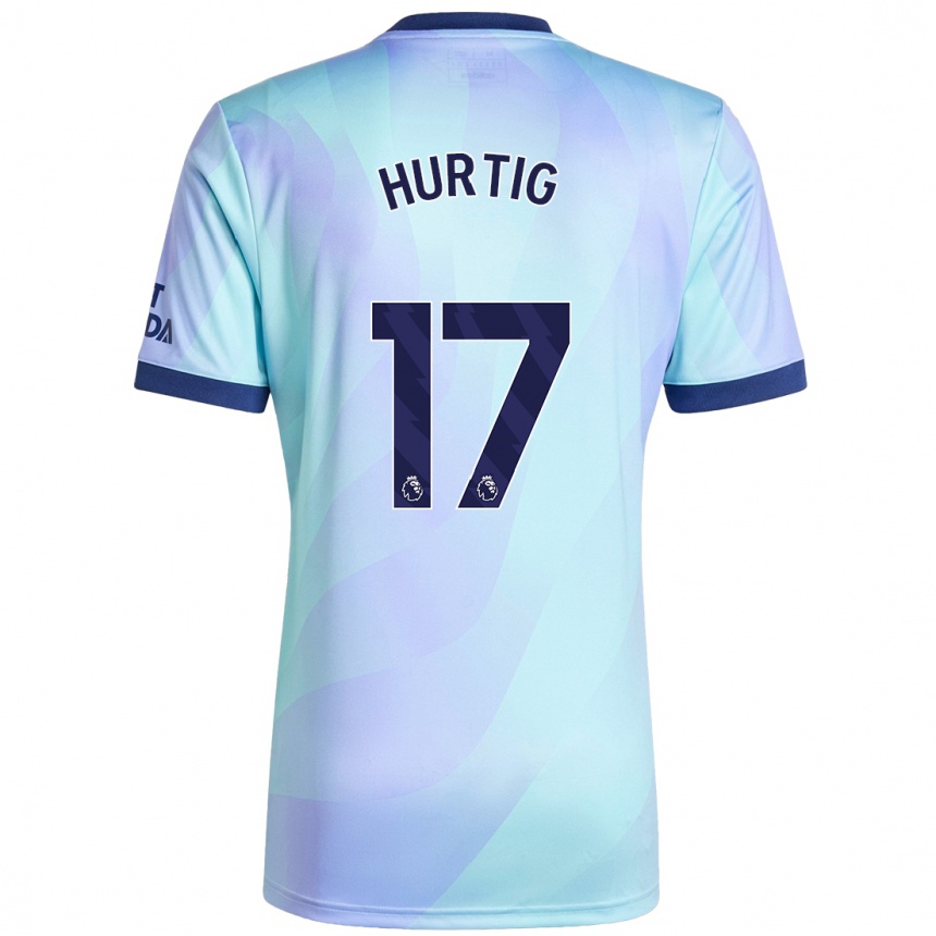 Kinder Fußball Lina Hurtig #17 Aquamarin Ausweichtrikot Trikot 2024/25 T-Shirt Luxemburg