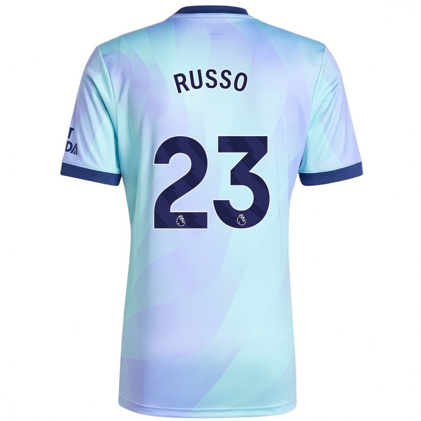 Kinder Fußball Alessia Russo #23 Aquamarin Ausweichtrikot Trikot 2024/25 T-Shirt Luxemburg