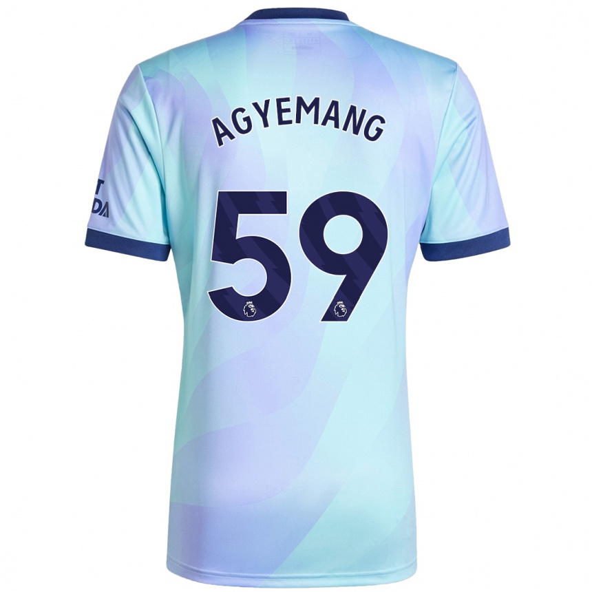 Kinder Fußball Michelle Agyemang #59 Aquamarin Ausweichtrikot Trikot 2024/25 T-Shirt Luxemburg