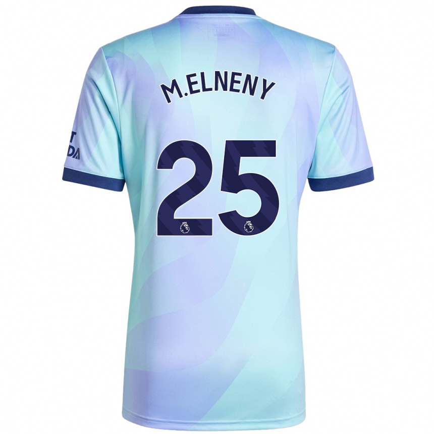 Kinder Fußball Mohamed Elneny #25 Aquamarin Ausweichtrikot Trikot 2024/25 T-Shirt Luxemburg