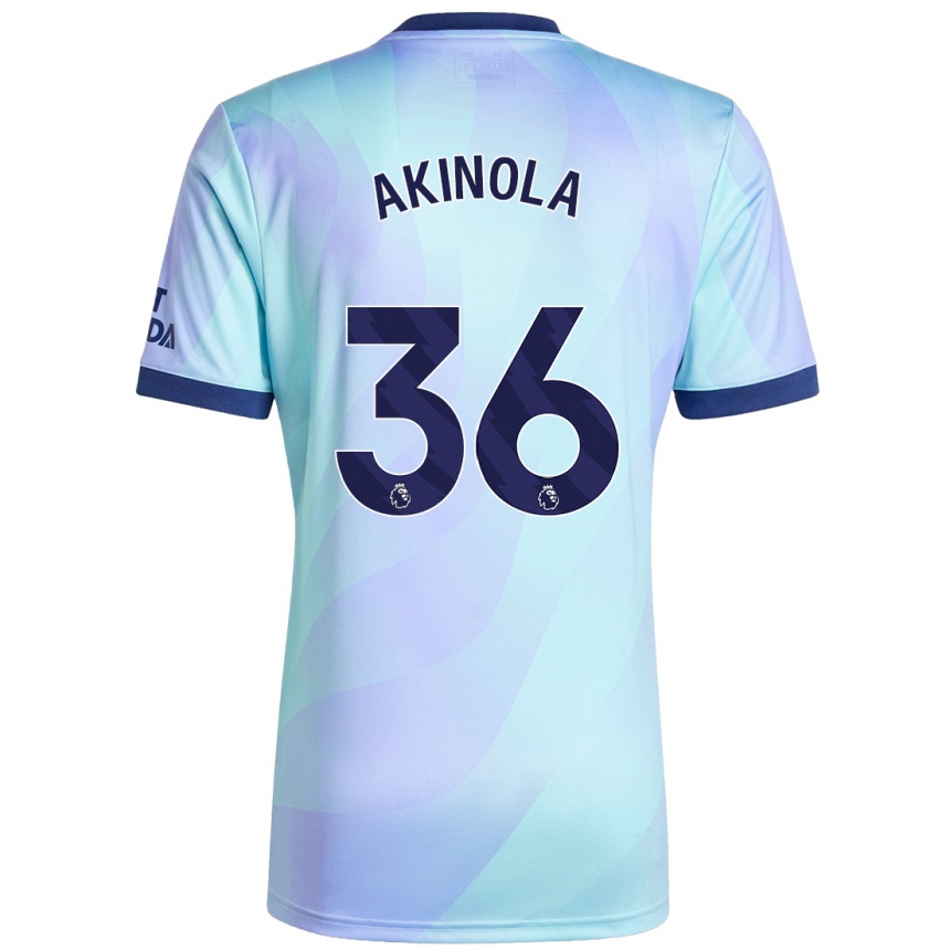 Kinder Fußball Tim Akinola #36 Aquamarin Ausweichtrikot Trikot 2024/25 T-Shirt Luxemburg