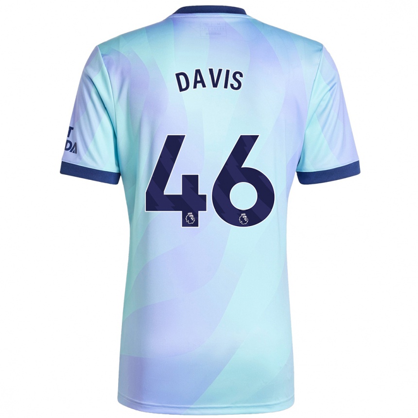 Kinder Fußball Timi Davis #46 Aquamarin Ausweichtrikot Trikot 2024/25 T-Shirt Luxemburg