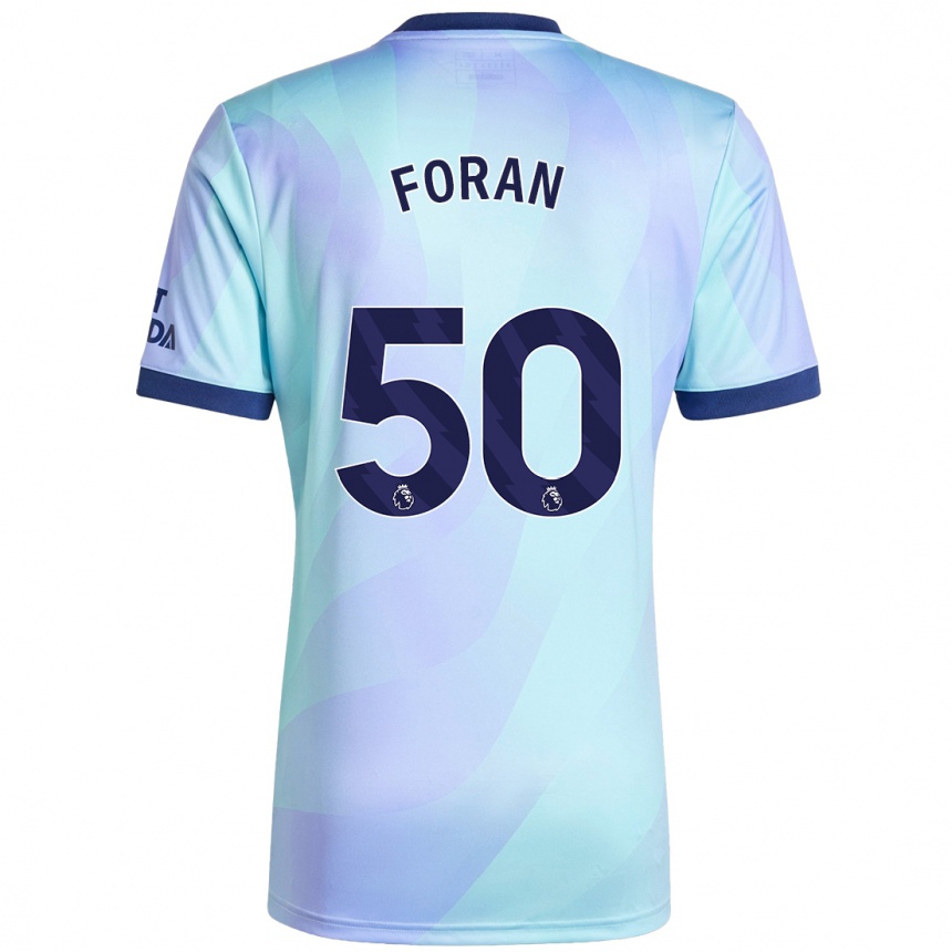 Kinder Fußball Taylor Foran #50 Aquamarin Ausweichtrikot Trikot 2024/25 T-Shirt Luxemburg