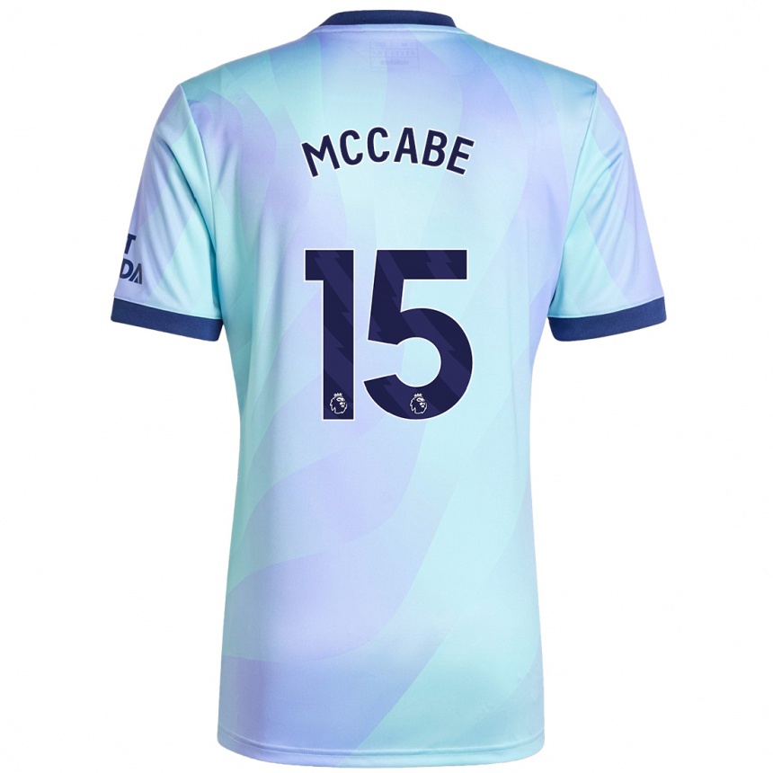 Kinder Fußball Katie Mccabe #15 Aquamarin Ausweichtrikot Trikot 2024/25 T-Shirt Luxemburg