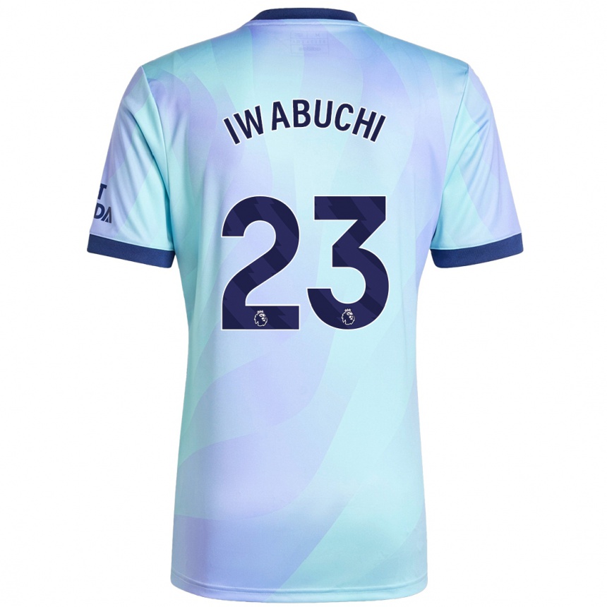 Kinder Fußball Mana Iwabuchi #23 Aquamarin Ausweichtrikot Trikot 2024/25 T-Shirt Luxemburg