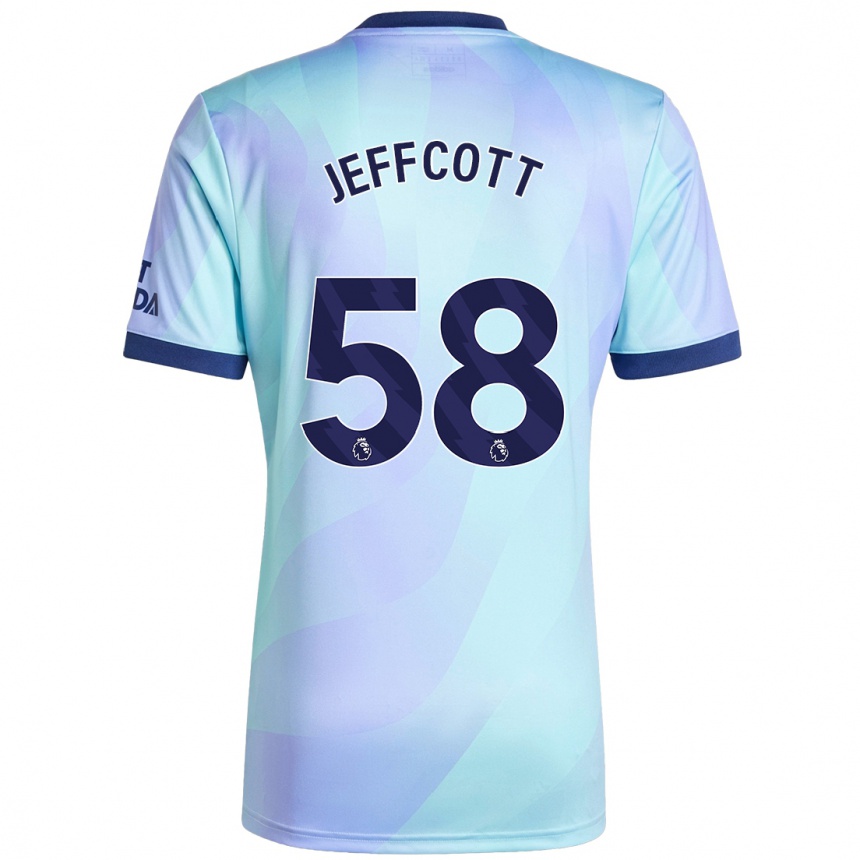 Kinder Fußball Henry Jeffcott #58 Aquamarin Ausweichtrikot Trikot 2024/25 T-Shirt Luxemburg