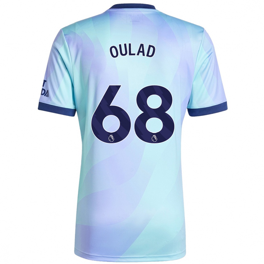 Kinder Fußball Salah-Eddine Oulad M'hand #68 Aquamarin Ausweichtrikot Trikot 2024/25 T-Shirt Luxemburg