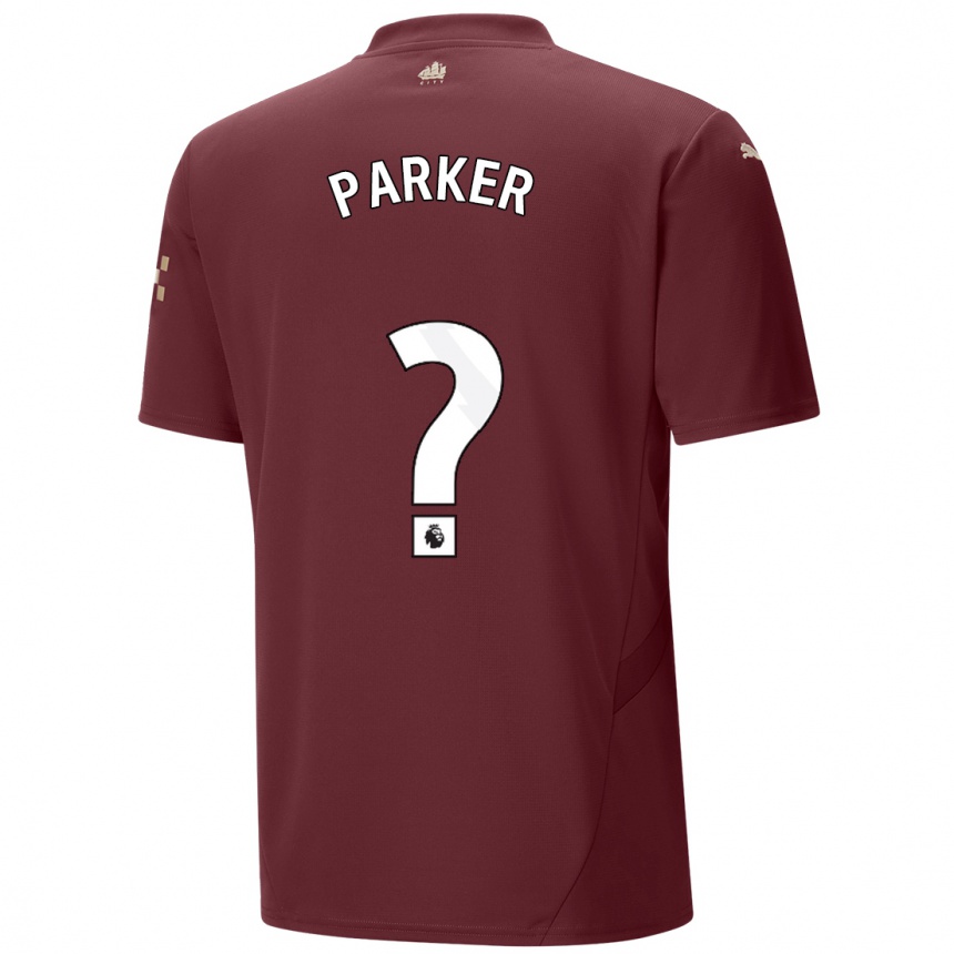 Kinder Fußball Harrison Parker #0 Kastanienbraun Ausweichtrikot Trikot 2024/25 T-Shirt Luxemburg