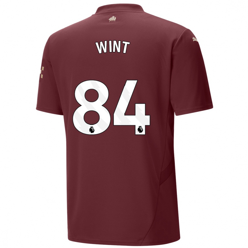 Kinder Fußball Jack Wint #84 Kastanienbraun Ausweichtrikot Trikot 2024/25 T-Shirt Luxemburg