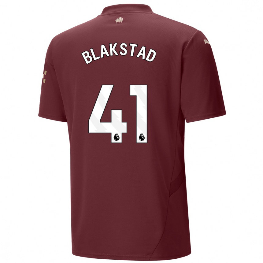 Kinder Fußball Julie Blakstad #41 Kastanienbraun Ausweichtrikot Trikot 2024/25 T-Shirt Luxemburg