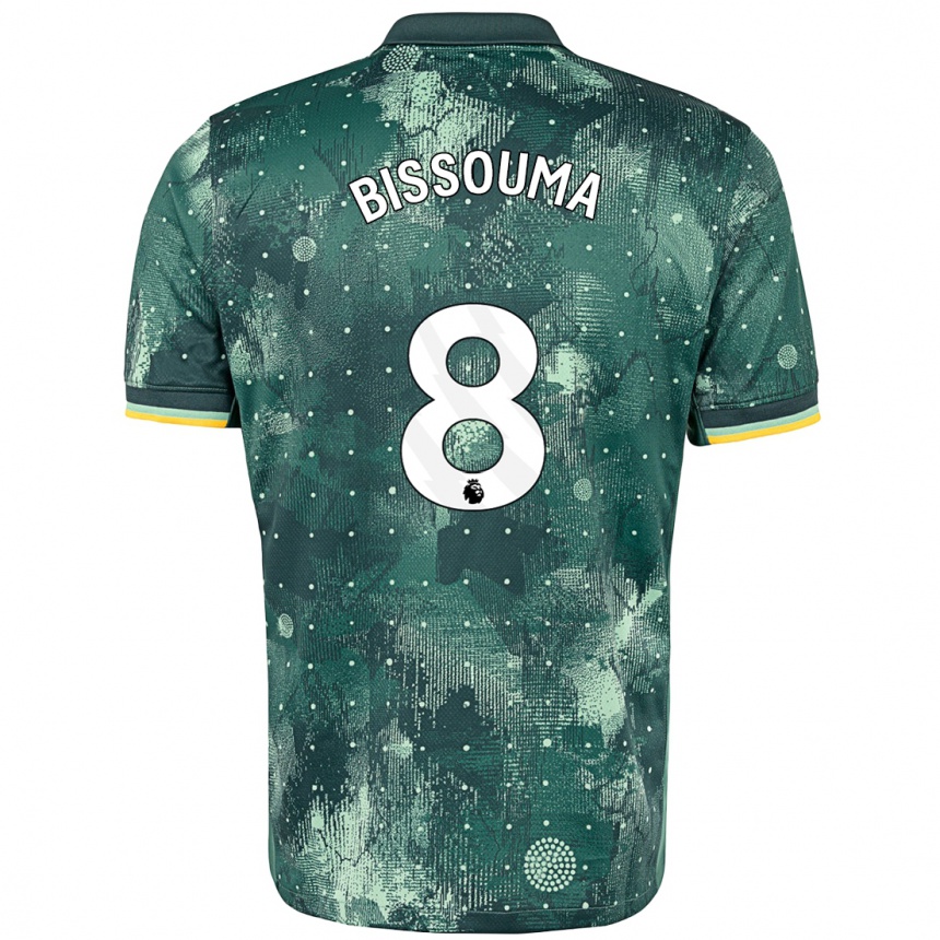 Kinder Fußball Yves Bissouma #8 Mintgrün Ausweichtrikot Trikot 2024/25 T-Shirt Luxemburg