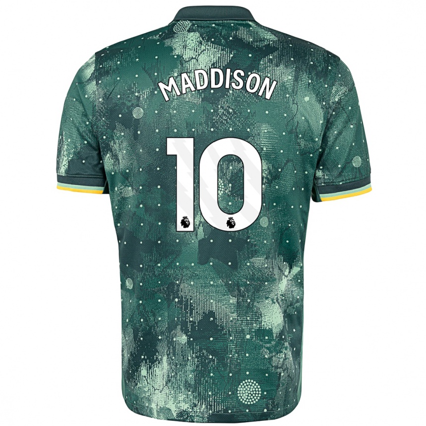 Kinder Fußball James Maddison #10 Mintgrün Ausweichtrikot Trikot 2024/25 T-Shirt Luxemburg