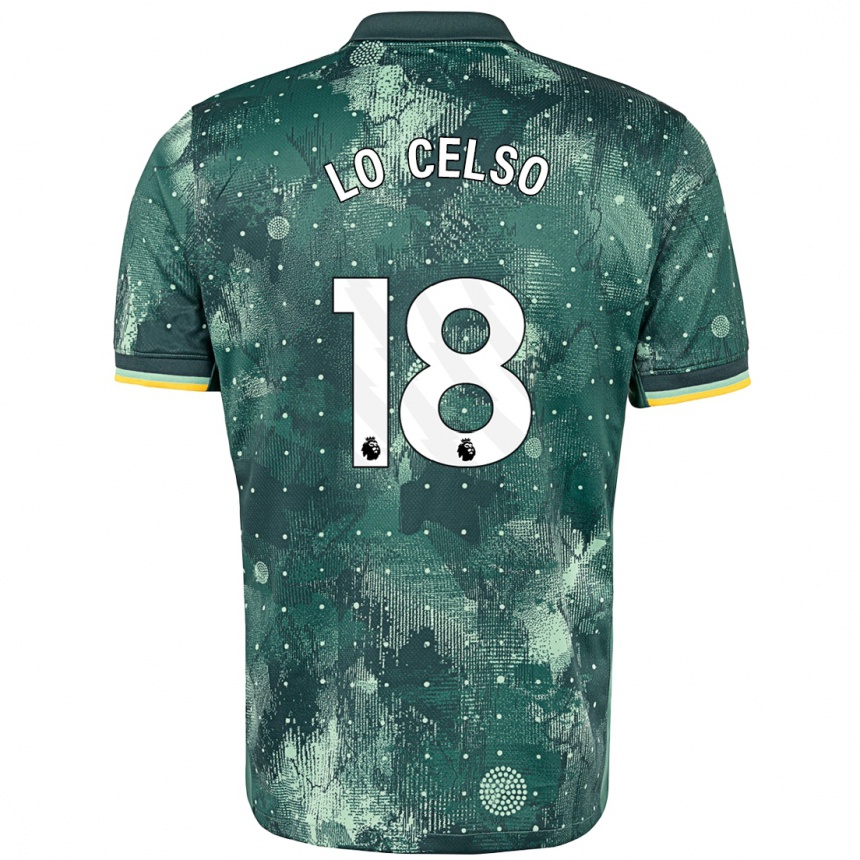 Kinder Fußball Giovani Lo Celso #20 Mintgrün Ausweichtrikot Trikot 2024/25 T-Shirt Luxemburg