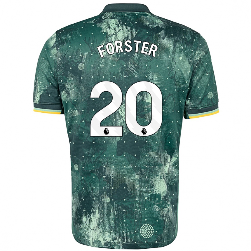 Kinder Fußball Fraser Forster #20 Mintgrün Ausweichtrikot Trikot 2024/25 T-Shirt Luxemburg