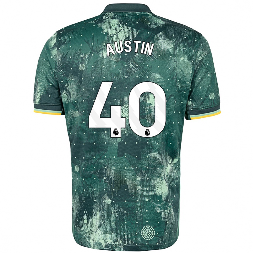 Kinder Fußball Brandon Austin #40 Mintgrün Ausweichtrikot Trikot 2024/25 T-Shirt Luxemburg