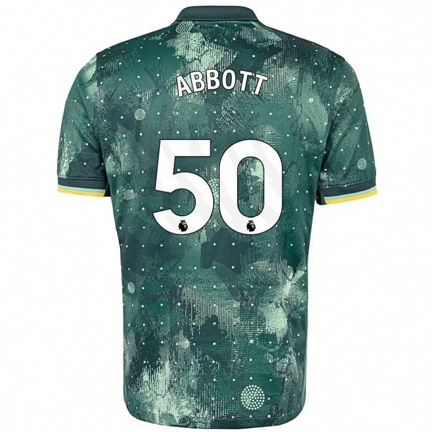 Kinder Fußball George Abbott #50 Mintgrün Ausweichtrikot Trikot 2024/25 T-Shirt Luxemburg