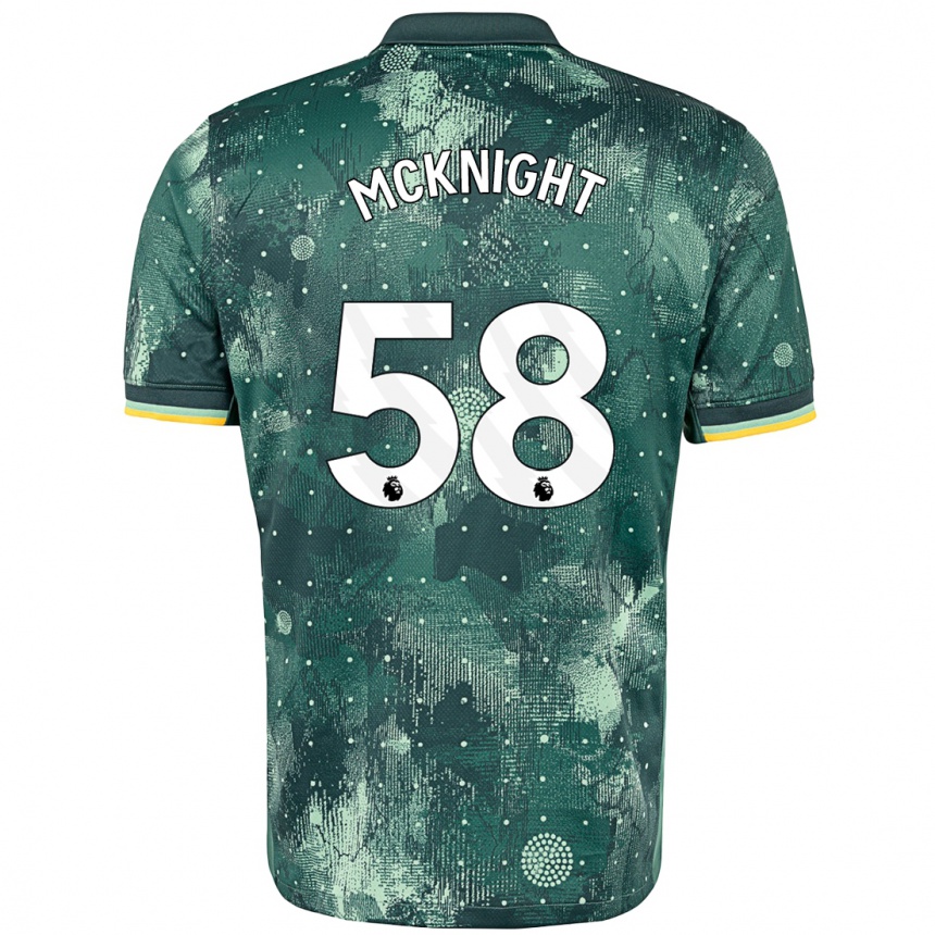 Kinder Fußball Maxwell Mcknight #58 Mintgrün Ausweichtrikot Trikot 2024/25 T-Shirt Luxemburg