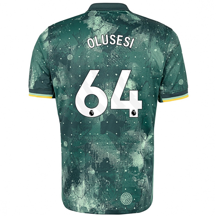 Kinder Fußball Callum Olusesi #64 Mintgrün Ausweichtrikot Trikot 2024/25 T-Shirt Luxemburg