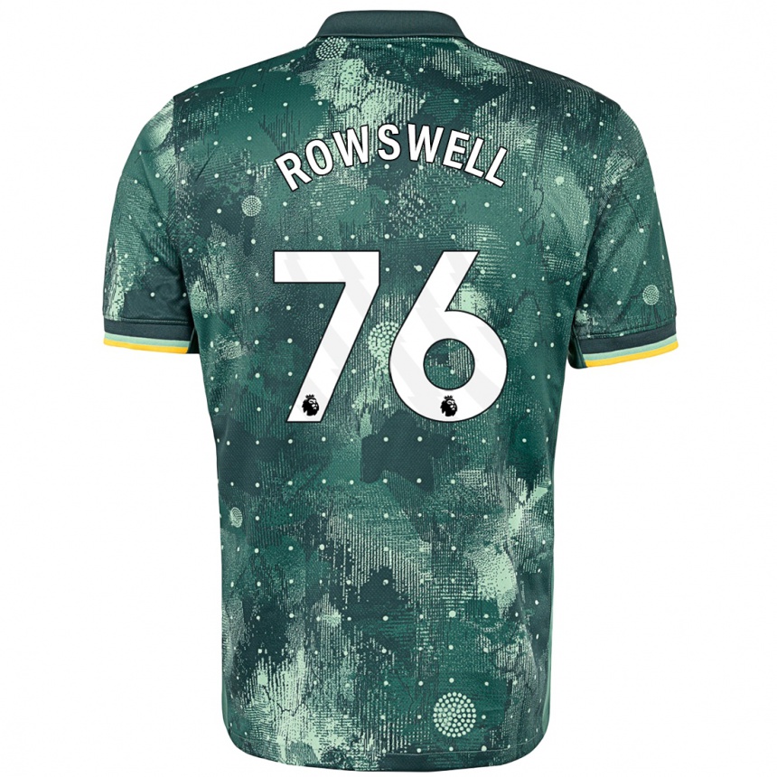 Kinder Fußball James Rowswell #76 Mintgrün Ausweichtrikot Trikot 2024/25 T-Shirt Luxemburg