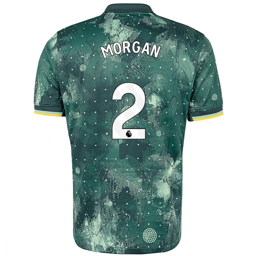 Kinder Fußball Esther Morgan #2 Mintgrün Ausweichtrikot Trikot 2024/25 T-Shirt Luxemburg