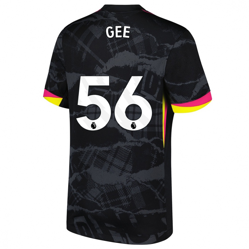 Kinder Fußball Billy Gee #56 Schwarz Rosa Ausweichtrikot Trikot 2024/25 T-Shirt Luxemburg