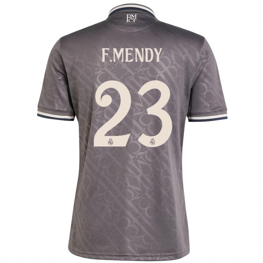 Kinder Fußball Ferland Mendy #23 Anthrazit Ausweichtrikot Trikot 2024/25 T-Shirt Luxemburg